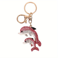 Golfinho de strass cintilante com chaveiro para bebê / bolsa chaveiro / charme mochila comprar usado  Enviando para Brazil