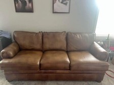 Genuine brown leather for sale  Woodstock