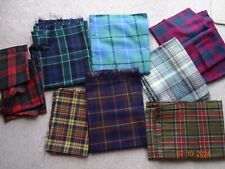 Tartan fabric wool for sale  LETCHWORTH GARDEN CITY