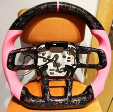 Volante de fibra de carbono forjada para ford mustang 2024 anos/rosa/aquecido comprar usado  Enviando para Brazil