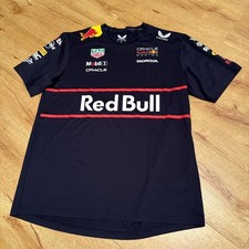 Camiseta masculina Castore Red Bull Oracle Mobil Honda 1 Formula 1 Racing F1 GG comprar usado  Enviando para Brazil