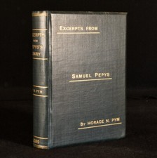 1889 Excerpts from the Diary of Samuel Pepys Presentation Copy Horace Pym Sca... comprar usado  Enviando para Brazil