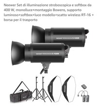 Neewer flash 400watt usato  Italia