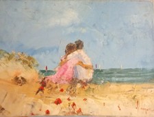 Tableau huile toile d'occasion  Versailles