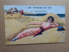 Old postcard woman for sale  BARNOLDSWICK