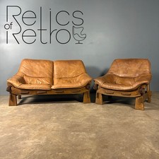 Brutalist brown leather for sale  CAMBRIDGE
