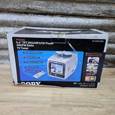 TV portátil COBY 5,6" TFT DVD/MP3/CD player sintonizador de rádio AM/FM tela plana colorida comprar usado  Enviando para Brazil