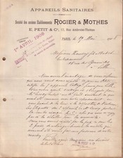 Paris lettre rogier d'occasion  Voiron