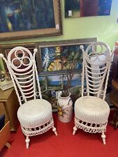 chairs wicker vintage 2 for sale  Southfield