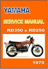 Manual de oficina YAMAHA RD350 RD250 1975 RD350B RD250B serviço e reparo, usado comprar usado  Enviando para Brazil