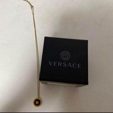 Versace Collar Oro Medusa Negro Colgantes con Caja HOMBRE Damas Accesorios Auténtico segunda mano  Embacar hacia Mexico