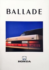 Honda ballade brochure for sale  BIGGLESWADE