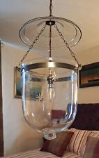 Enorme Antigo Colonial Estrelas de Vidro Belga Bell Jar Hundi Lanterna Eletrificada, usado comprar usado  Enviando para Brazil