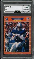 1989 Pro Set #89 Michael Irvin GRADED 10 GEM ESTADO PERFEITO Rookie Card RC Dallas Cowboys comprar usado 1989 Pro Set #89 Michael Irvin GRADED 10 GEM ESTADO PERFEITO Rookie Card RC Dallas Cowboys comprar usado  Enviando para Brazil