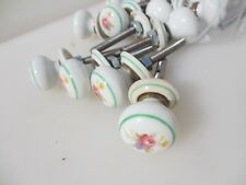 Botão de gaveta de cerâmica vintage puxador de armário antigo floral - £5 cada comprar usado  Enviando para Brazil