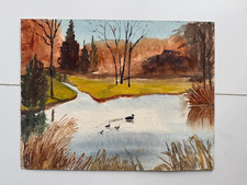 Vintage 1940s watercolor for sale  Brooklyn