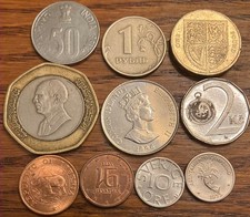Lote de 10 moedas do mundo: 10 países diferentes  comprar usado  Enviando para Brazil