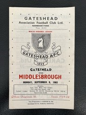 9.9.1963. gateshead middlesbro for sale  TELFORD