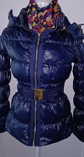 Dunkelblaue steppjacke glänze gebraucht kaufen  Hohberg