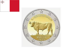 2€ Euros Commémorative Malte 2025 ''Boeuf'' comprar usado  Enviando para Brazil
