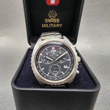 Swiss military chronograph for sale  Manchester