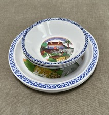 Antigo Conjunto de Louça de Melamina Infantil Arca de Noé Winterthur Taiwan Pratos Tigelas 8 comprar usado  Enviando para Brazil