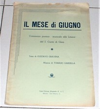 Spartito tomaso gardella usato  Settimo Torinese