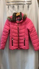 hot pink faux fur coat for sale  SKIPTON