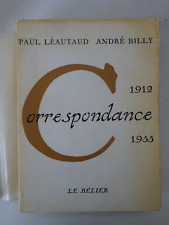 Leautaud billy correspondance d'occasion  Pontoise