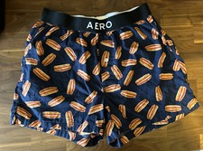 Shorts boxer masculino Aeropostale algodão cachorros-quentes médio M Wieners pães comprar usado  Enviando para Brazil