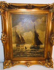 ölgemälde leinwand segelschi gebraucht kaufen  Insheim, Rohrbach
