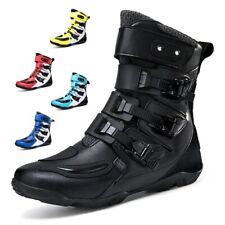 Botas masculinas de motocicleta sapatos de ciclismo cano alto anti-queda tênis de bicicleta de estrada comprar usado  Enviando para Brazil