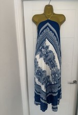 Boho blue white for sale  LEEDS