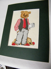 Kreuzstich stickbild teddys gebraucht kaufen  Flintbek