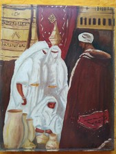 Orientalist oil painting d'occasion  Expédié en Belgium