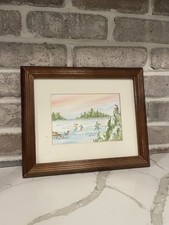 Vintage framed watercolor for sale  Sandston