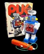 Używany, Bardzo rzadka vintage „Bionic Robot PUK-02” Pilot Plastikowa zabawka kosmiczna firmy Puky na sprzedaż  Wysyłka do Poland