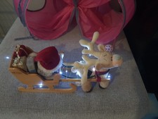 Santa bear wooden for sale  SOUTHAMPTON