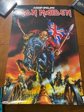 Pôster promocional Iron Maiden oficial original 2012 global EUA Maiden Inglaterra '88, usado comprar usado  Enviando para Brazil