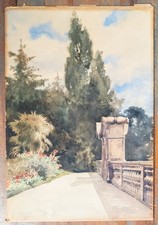 Antique watercolor painting for sale  Feura Bush