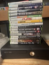 Pacote de console preto Microsoft Xbox 360 com Kinect 4GB com jogos e Kinect, usado comprar usado  Enviando para Brazil