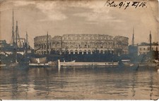 Croácia, Pula, Pola, Anfiteatro de Arena do Mar, Foto Real Vintage Pc., usado comprar usado  Enviando para Brazil