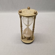 Vintage brass hourglass for sale  COVENTRY