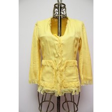 Jaqueta Blazer Dolce & Gabbana Amarelo Brilhante Franja Tamanho 42/EUA 6 comprar usado  Enviando para Brazil