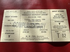 Hull city plymouth for sale  GLOSSOP