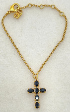 Autêntica Pulseira Dolce & Gabbana Crucifixo Cruz Sem Fogão GD Preta SK050094 comprar usado  Enviando para Brazil