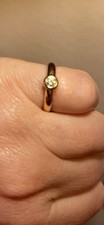 Goldring solitär diamant gebraucht kaufen  Köln