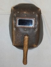 Antiga máscara de solda arco de metal soviético capacete de mão proteger rosto olhos vidro comprar usado  Enviando para Brazil