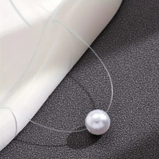 Perlenkette unsichtbare nylon gebraucht kaufen  Neumünster
