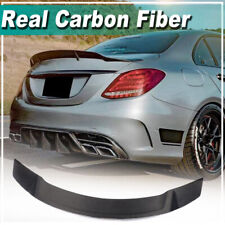 Spoiler traseiro de carbono real para Mercedes Benz W205 C200 C43 C63 AMG 2015-2021 comprar usado  Enviando para Brazil